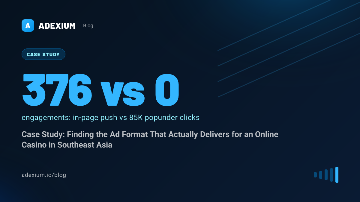 Case Study: Finding the Ad Format That Actually Delivers for an Online Casino in Southeast Asia