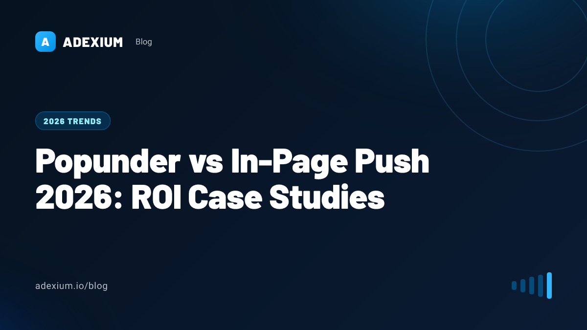 Popunder vs In-Page Push 2026: ROI Case Studies