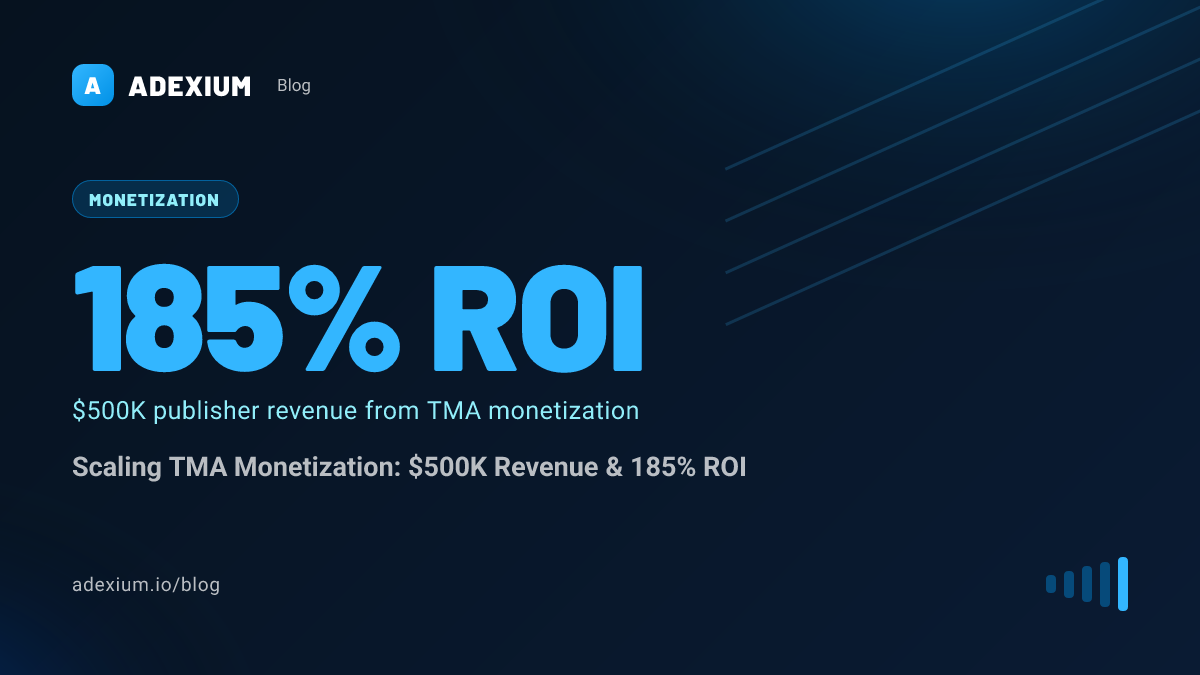 Scaling TMA Monetization: $500K Revenue & 185% ROI
